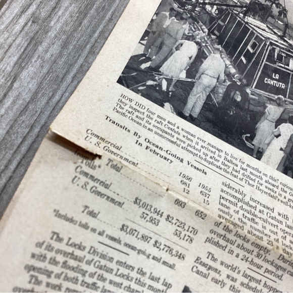 The Panama Canal REVIEW  Publication April 6 1956 Ships Shipping VINTAGE - Picture 8 of 16